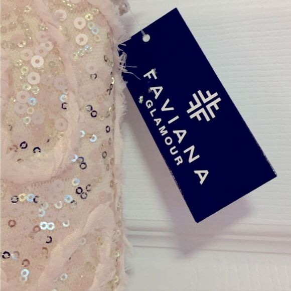 FAVIANA NWT gorgeous sequence maxi gown PROM / COCKTAIL Final Discount - Picture 6 of 8